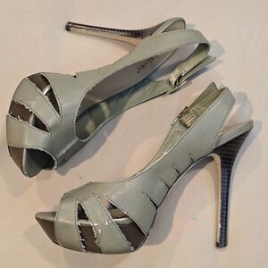 Shoe Dazzle Olive Slingback Heels